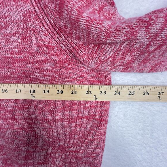 Gap Pink Marled Knit V-Neck Sweater XL Cotton - Picture 11 of 13